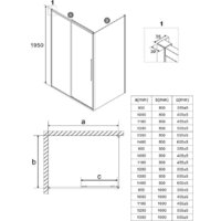 Душевой уголок Niagara 100x100x195 NG-64-10A-A100-34 (хром/прозрачное стекло) - Превью изображения №10 — Интернет-магазин Time-Shop