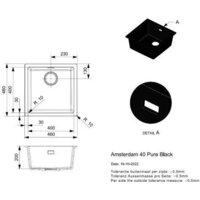 Кухонная мойка Reginox Amsterdam 40 Pure Black R34637 - Превью изображения №2 — Интернет-магазин Time-Shop