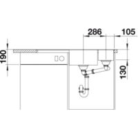 Кухонная мойка Blanco Axia III 6 S-F (разделочная доска из стекла, кофе) 524674 - Превью изображения №3 — Интернет-магазин Time-Shop
