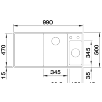 Кухонная мойка Blanco Axia III 6 S-F (разделочная доска из стекла, кофе) 524674 - Превью изображения №2 — Интернет-магазин Time-Shop