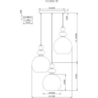 Подвесная люстра Moderli Tamina V11402-3P - Превью изображения №2 — Интернет-магазин Time-Shop