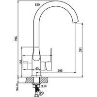 Смеситель Haiba HB76533-3 (серый) - Превью изображения №2 — Интернет-магазин Time-Shop