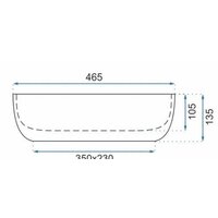 Умывальник Rea Livia U3801 (серый камень) - Превью изображения №3 — Интернет-магазин Time-Shop