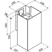 Кухонная вытяжка MAUNFELD Bath 402 (нержавеющая сталь) - Превью изображения №3 — Интернет-магазин Time-Shop