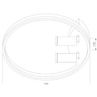 Припотолочная люстра Евросвет 90247/3 (белый-хром) - Превью изображения №2 — Интернет-магазин Time-Shop