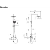 Душевая система  Aquatek Lugano AQ2740CR - Превью изображения №15 — Интернет-магазин Time-Shop