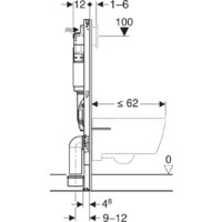 Инсталляция для унитаза Geberit Duofix H112 111.153.00.3 - Превью изображения №4 — Интернет-магазин Time-Shop