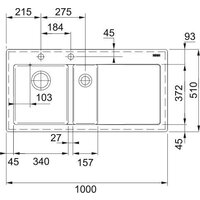 Кухонная мойка Franke Mythos MTK 651-100 124.0442.535 (матовый антрацит) - Превью изображения №2 — Интернет-магазин Time-Shop
