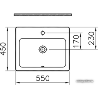 Умывальник Vitra S20 55x45 [5465B003-0001] - Превью изображения №5 — Интернет-магазин Time-Shop