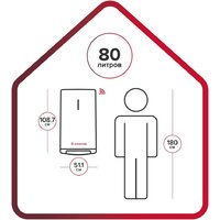 Накопительный электрический водонагреватель Ariston Velis Lux Abse Dry Wifi 80 - Превью изображения №6 — Интернет-магазин Time-Shop