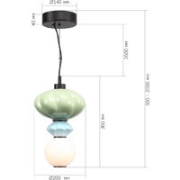 Подвесная люстра ST Luce SL6134.403.01 - Превью изображения №4 — Интернет-магазин Time-Shop