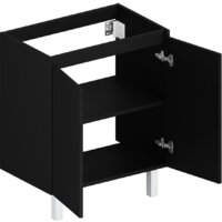  ЗОВ Тумба под умывальник Монови 80 M80LG0LGS (напольная/антрацит) - Превью изображения №2 — Интернет-магазин Time-Shop