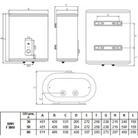 Накопительный электрический водонагреватель Timberk Flumen SWH FSM9 50 V - Превью изображения №7 — Интернет-магазин Time-Shop
