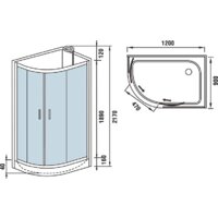 Душевая кабина WeltWasser WW500 Werra 1201 R - Превью изображения №11 — Интернет-магазин Time-Shop