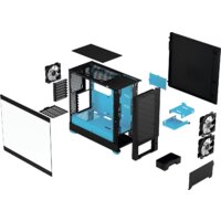 Корпус Fractal Design Pop Air RGB Cyan Core TG Clear Tint FD-C-POR1A-02 - Превью изображения №2 — Интернет-магазин Time-Shop