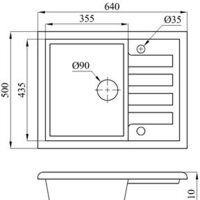 Кухонная мойка БелЭворс Vega L + смеситель W74004-2 + дозатор L405F (черный) - Превью изображения №10 — Интернет-магазин Time-Shop