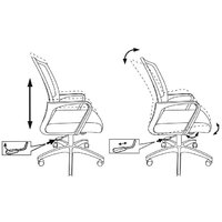 Офисное кресло Бюрократ MC-201/TW-11 (черный) - Превью изображения №5 — Интернет-магазин Time-Shop