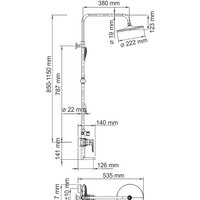 Душевая система  Wasserkraft A16601 - Превью изображения №6 — Интернет-магазин Time-Shop