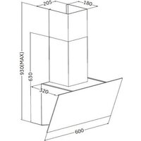 Кухонная вытяжка ZorG Atlantis 1060 60 S (черный) - Превью изображения №2 — Интернет-магазин Time-Shop
