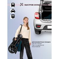 Коляска прогулочная «книга» Sweet Baby Contente Plus Basic (темно-зеленый) - Превью изображения №10 — Интернет-магазин Time-Shop