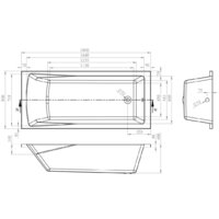 Ванна Lavinia Boho One 180x80 3701008P - Превью изображения №3 — Интернет-магазин Time-Shop