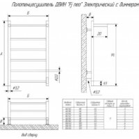 Полотенцесушитель Двин Fj neo 100/50 (черный) - Превью изображения №2 — Интернет-магазин Time-Shop
