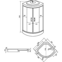Душевая кабина Erlit ER3510P-C2-RUS (100х100) - Превью изображения №6 — Интернет-магазин Time-Shop