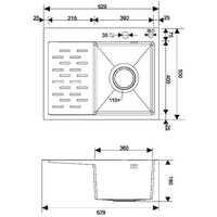 Кухонная мойка РМС MRK-6350R (с дозатором) - Превью изображения №4 — Интернет-магазин Time-Shop