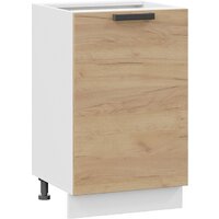 Шкаф напольный Трия Детройт 1Н5 (белый/дуб крафт золотой) - Превью изображения №4 — Интернет-магазин Time-Shop