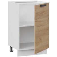 Шкаф напольный Трия Детройт 1Н5 (белый/дуб крафт золотой) - Превью изображения №5 — Интернет-магазин Time-Shop