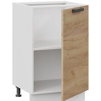 Шкаф напольный Трия Детройт 1Н5 (белый/дуб крафт золотой) - Превью изображения №3 — Интернет-магазин Time-Shop