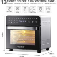 Мини-печь TurboTronic TT-AFO14 (черный/серебристый) - Превью изображения №3 — Интернет-магазин Time-Shop