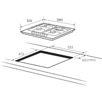 Варочная панель Akpo PGA 604 VGC-T WH - Превью изображения №2 — Интернет-магазин Time-Shop