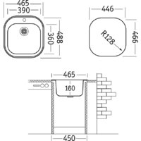 Кухонная мойка Ukinox Галант GAM465.488 GT6K 0C - Превью изображения №3 — Интернет-магазин Time-Shop