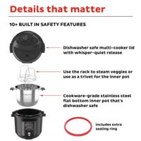Мультиварка-скороварка Instant Pot Pro 6 - Превью изображения №5 — Интернет-магазин Time-Shop