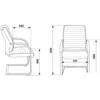 Офисный стул Бюрократ T-8010-LOW-V/IVORY (слоновая кость) - Превью изображения №5 — Интернет-магазин Time-Shop