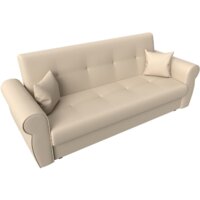Диван Лига диванов Лига-019 118380 (экокожа, бежевый/подушки бежевый) - Превью изображения №3 — Интернет-магазин Time-Shop