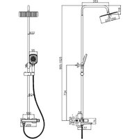 Душевая система  Ledeme L2473B - Превью изображения №7 — Интернет-магазин Time-Shop