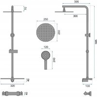 Душевая система  Rea Mike REA-P0550 (черный) - Превью изображения №9 — Интернет-магазин Time-Shop