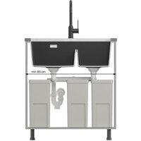Кухонная мойка Quadron HQL7645U8_PVDC1_U - Превью изображения №3 — Интернет-магазин Time-Shop