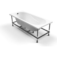 Ванна Cersanit Mito Red 170x70 с ножками со смесителем Brasko (с сифоном Prime черным) - Превью изображения №3 — Интернет-магазин Time-Shop