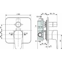 Смеситель Ideal Standard Cerafine Model D A7189AA - Превью изображения №6 — Интернет-магазин Time-Shop