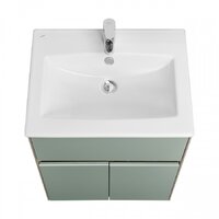  Акватон Тумба с умывальником Форест 60 1A2782K0FR9C0 (дуб рошелье/сумеречный голубой) - Превью изображения №4 — Интернет-магазин Time-Shop