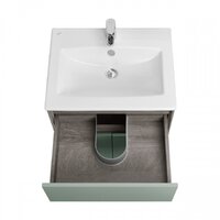  Акватон Тумба с умывальником Форест 60 1A2782K0FR9C0 (дуб рошелье/сумеречный голубой) - Превью изображения №5 — Интернет-магазин Time-Shop