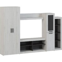 Стенка Genesis Мебель Oskar 4 (сосна белая Loft/венге) - Превью изображения №2 — Интернет-магазин Time-Shop