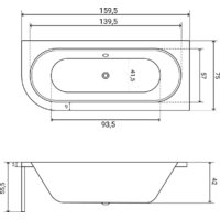 Ванна Lauter Bliss 160х75 P 21201062P - Превью изображения №28 — Интернет-магазин Time-Shop