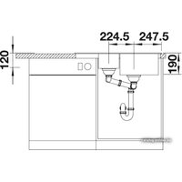 Кухонная мойка Blanco Legra 6S Compact (кофе) [521307] - Превью изображения №4 — Интернет-магазин Time-Shop