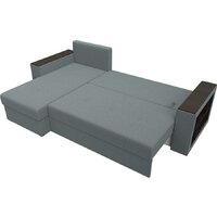 Угловой диван Лига диванов Дубай Лайт левый 121640L (рогожка амур серый) - Превью изображения №4 — Интернет-магазин Time-Shop