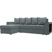 Лига диванов Дубай Лайт левый 121640L (рогожка амур серый)