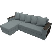 Угловой диван Лига диванов Дубай Лайт левый 121640L (рогожка амур серый) - Превью изображения №2 — Интернет-магазин Time-Shop